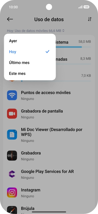 Pulsa el ajuste deseado. Pulsa el ajuste deseado.