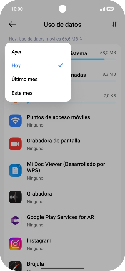 Pulsa el ajuste deseado. Pulsa el ajuste deseado.