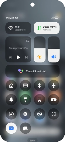 Pulsa el icono de modo de ahorro de energía para activar o desactivar la función. Pulsa el icono de modo de ahorro de energía para activar o desactivar la función.