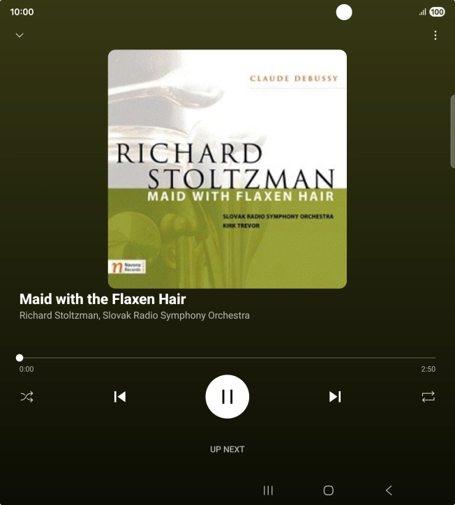 Press arrow right to go to the next audio file.