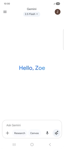 Press the profile icon.