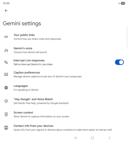 Follow the instructions on the screen to select the required settings.