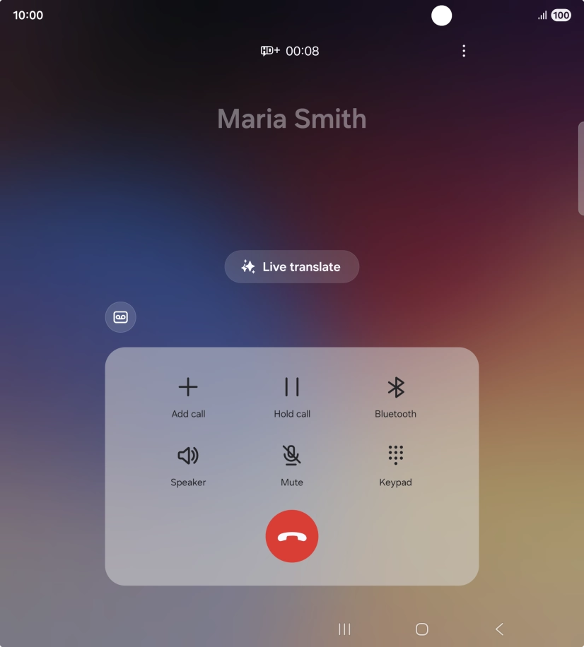 Press Live translate.