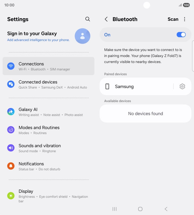 Press the Home key to return to the home screen.