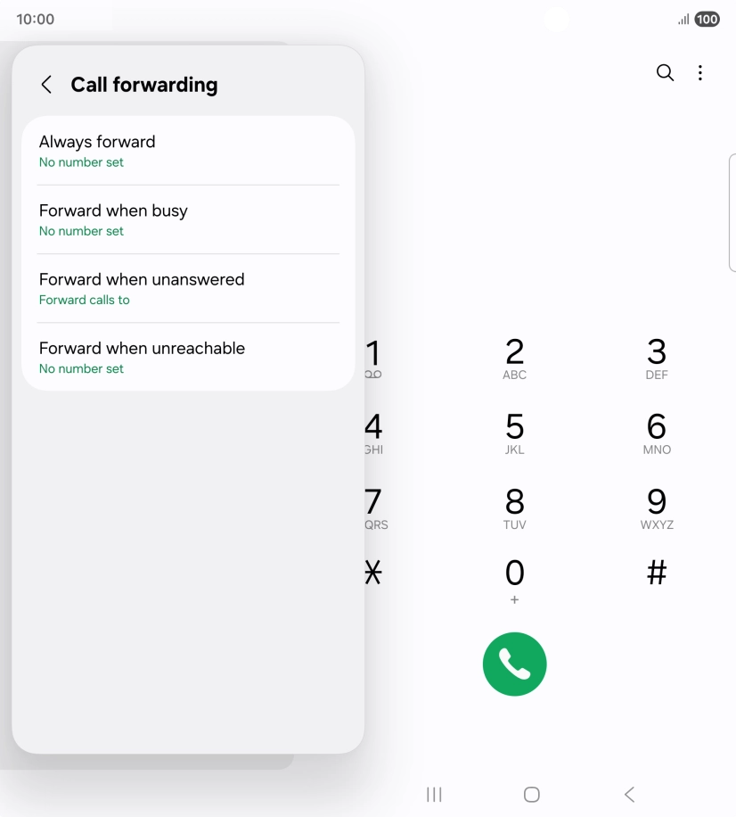 Press the Home key to return to the home screen.