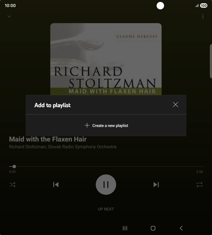 Press Create a new playlist.