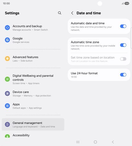 Press the Home key to return to the home screen.