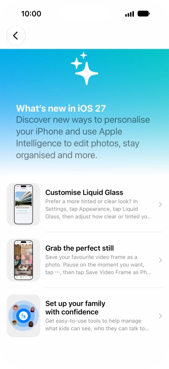 Slide your finger upwards starting from the bottom of the screen to return to the home screen.