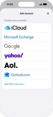 Press Add Other Account....