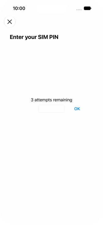 If your SIM is locked, key in your PIN and press OK.
