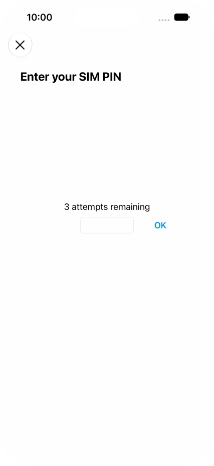 If your SIM is locked, key in your PIN and press OK.