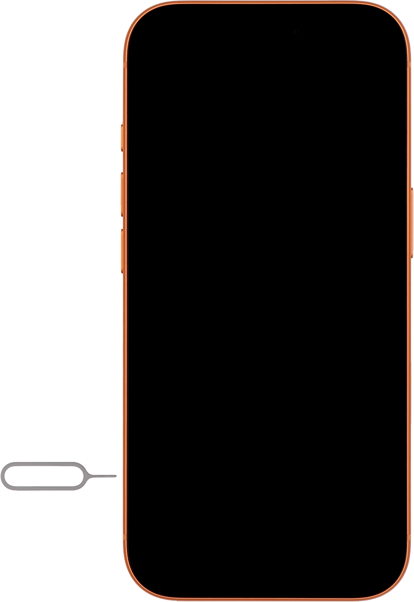 Find the opener for the SIM holder.