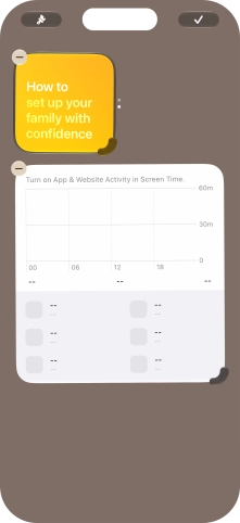 Press the confirm icon.