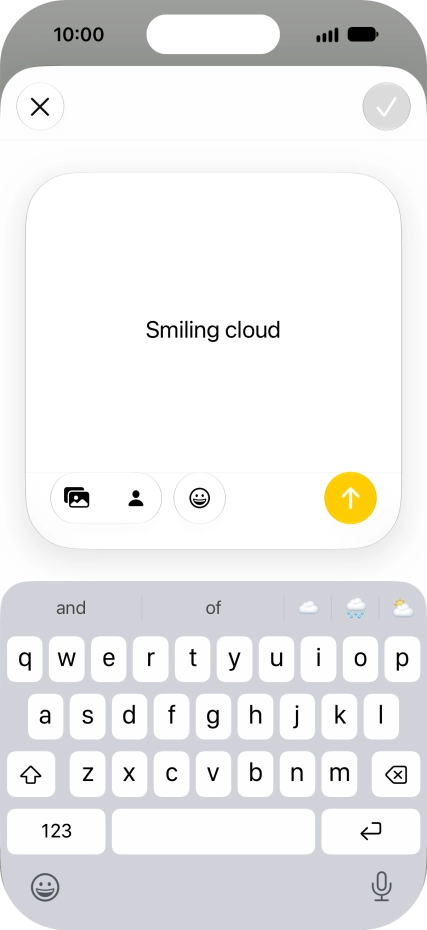 To use an existing media file as a template for your Genmoji, press the required media type and follow the instructions on the screen to select it.