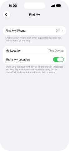 Press Find My iPhone.