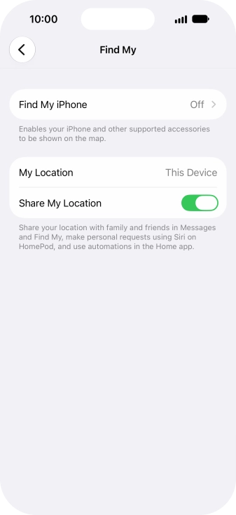 Press Find My iPhone.