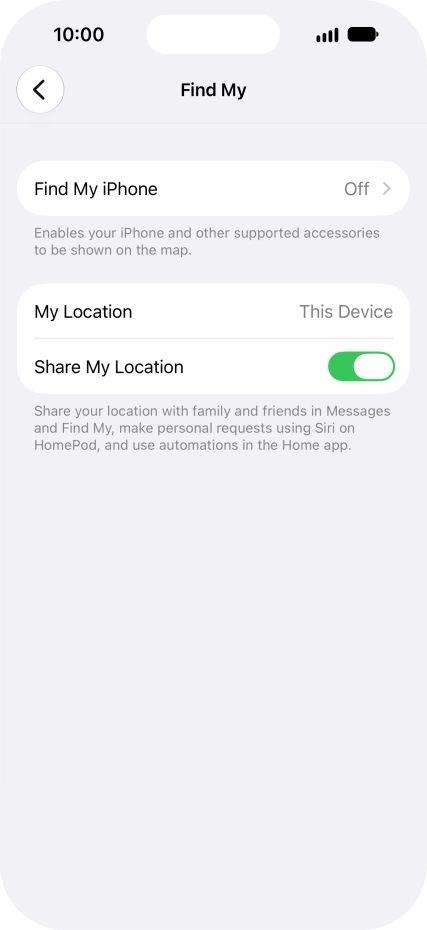 Press Find My iPhone.