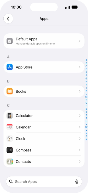 Press App Store.