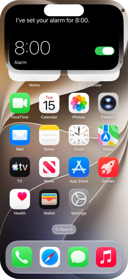 Say, in your own words, what you would like your phone to do, e.g.: OPEN CAMERA or SET AN ALARM. It's not necessary to use a specific command for each function.