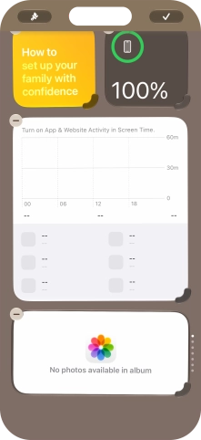 Press the confirm icon.