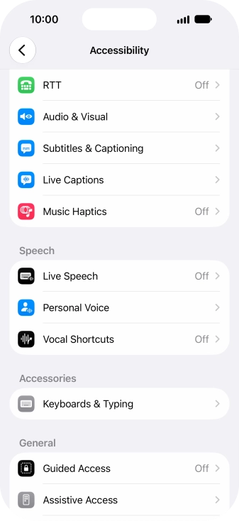 Press the required category below 