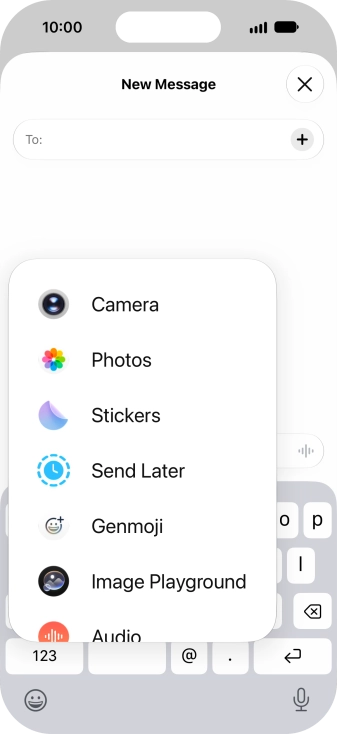 Press Genmoji.