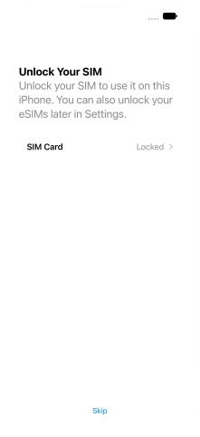 Press SIM Card.