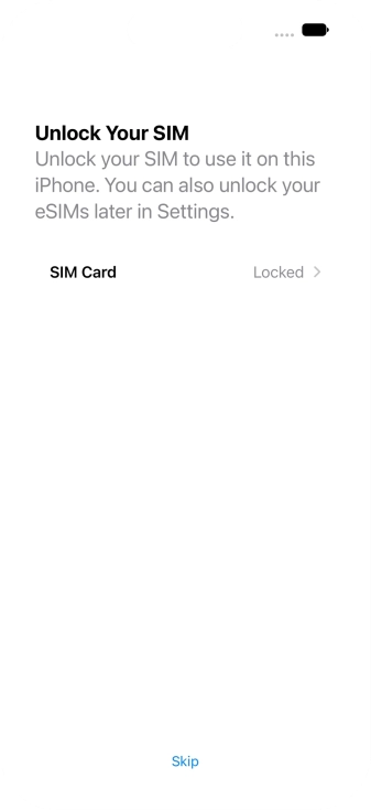 Press SIM Card.