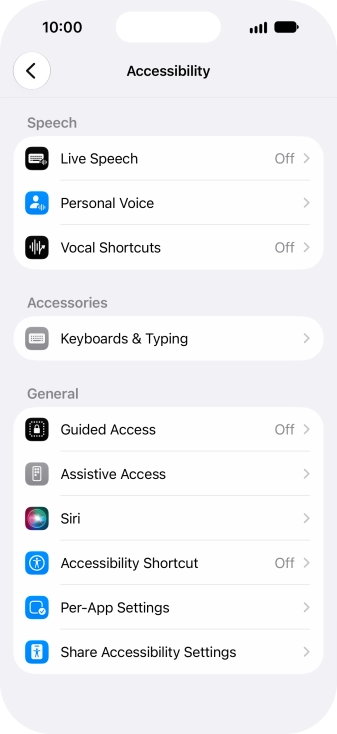 Press the required category below 