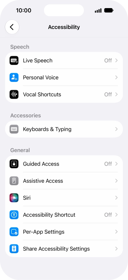 Press the required category below 
