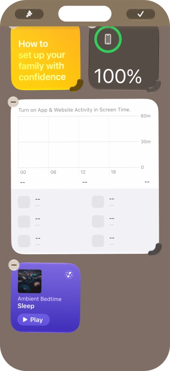 Press the confirm icon.