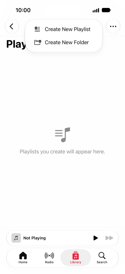 Press Create New Playlist.