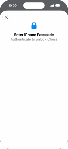 Use the phone lock code you created. The app is now no longer locked.