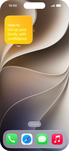 If you're using a Widget Stack: slide up or down on the stack to select the required widget.