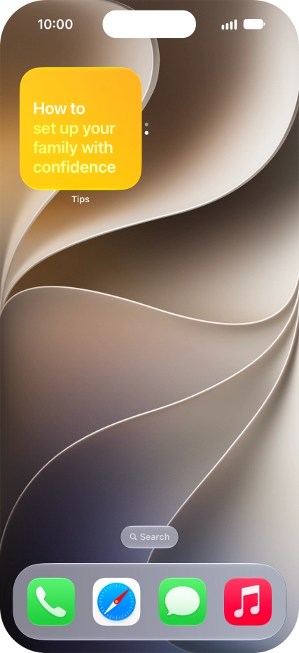 If you're using a Widget Stack: slide up or down on the stack to select the required widget.