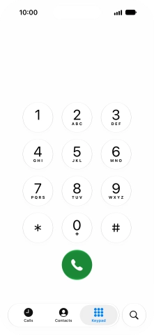 Key in ##002# and press the call icon.