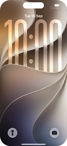Slide your finger upwards starting from the bottom of the screen.