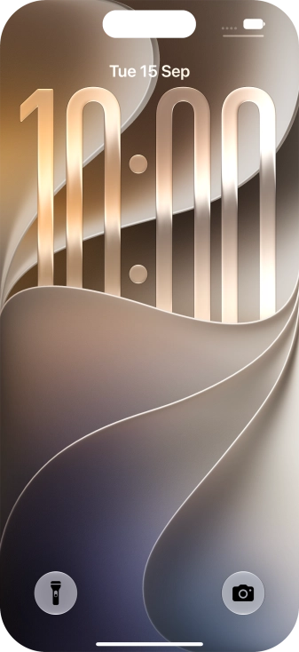 Slide your finger upwards starting from the bottom of the screen.
