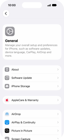 Press Software Update. If a new software version is available, it's displayed. Follow the instructions on the screen to update the phone software.