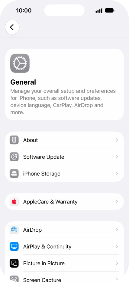 Press Software Update. If a new software version is available, it's displayed. Follow the instructions on the screen to update the phone software.