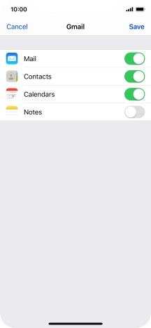 If this screen is displayed, you email account has been recognised and set up automatically. Follow the instructions on the screen to key in more information and finish setting up your phone.