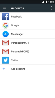 Press the menu icon.