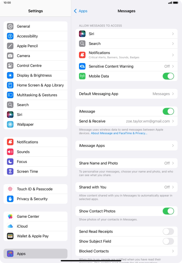 Slide your finger upwards starting from the bottom of the screen to return to the home screen.