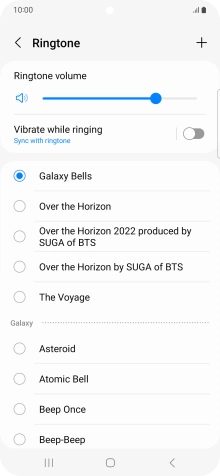 Press the required ring tones to hear them.