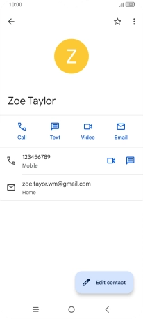 Press the call icon.