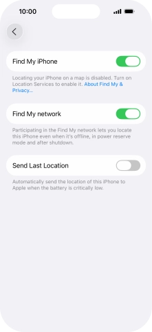 Press the indicator next to Press the indicator next to