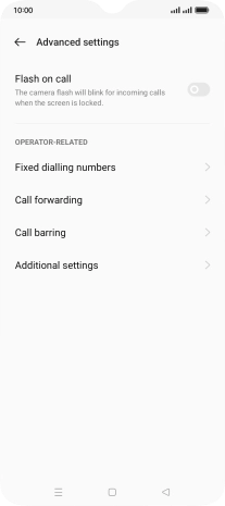 Press Additional settings.