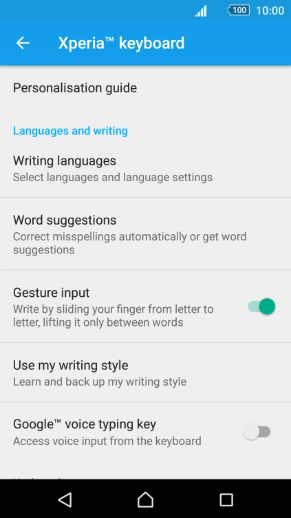 Press Writing languages.