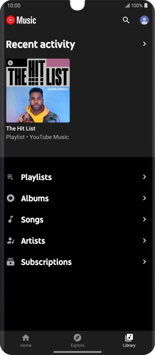 Press the required category and go to the required audio file.