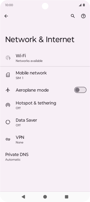 Press Hotspot & tethering.